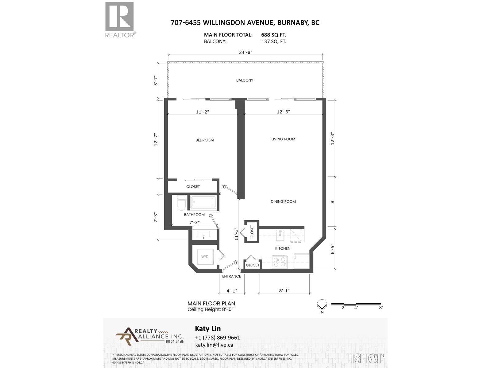 707 6455 Willingdon Avenue, Burnaby, British Columbia  V5H 4E4 - Photo 8 - R3055971