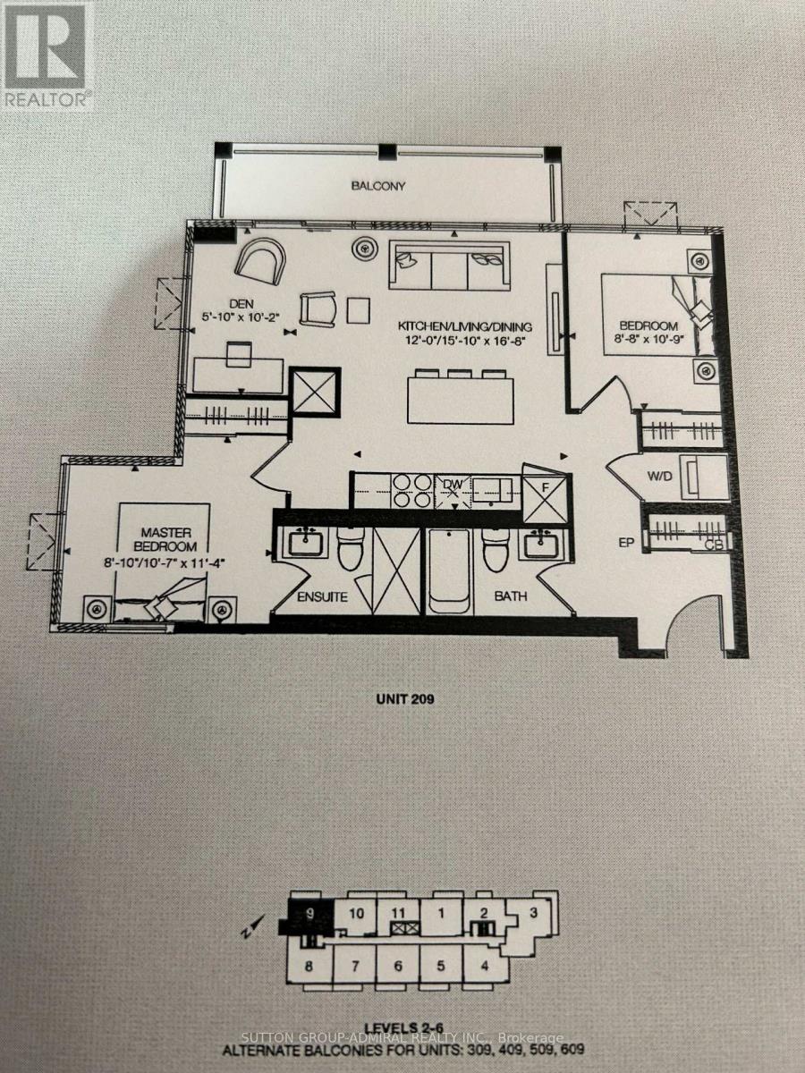 509 - 180 Veterans Drive, Brampton, Ontario  L7A 5G7 - Photo 11 - W12453017