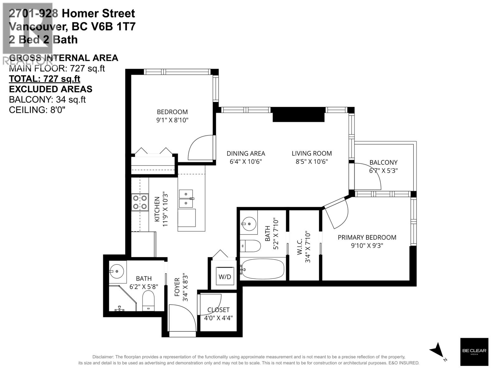 2701 928 Homer Street, Vancouver, British Columbia  V6B 1T7 - Photo 34 - R3056965