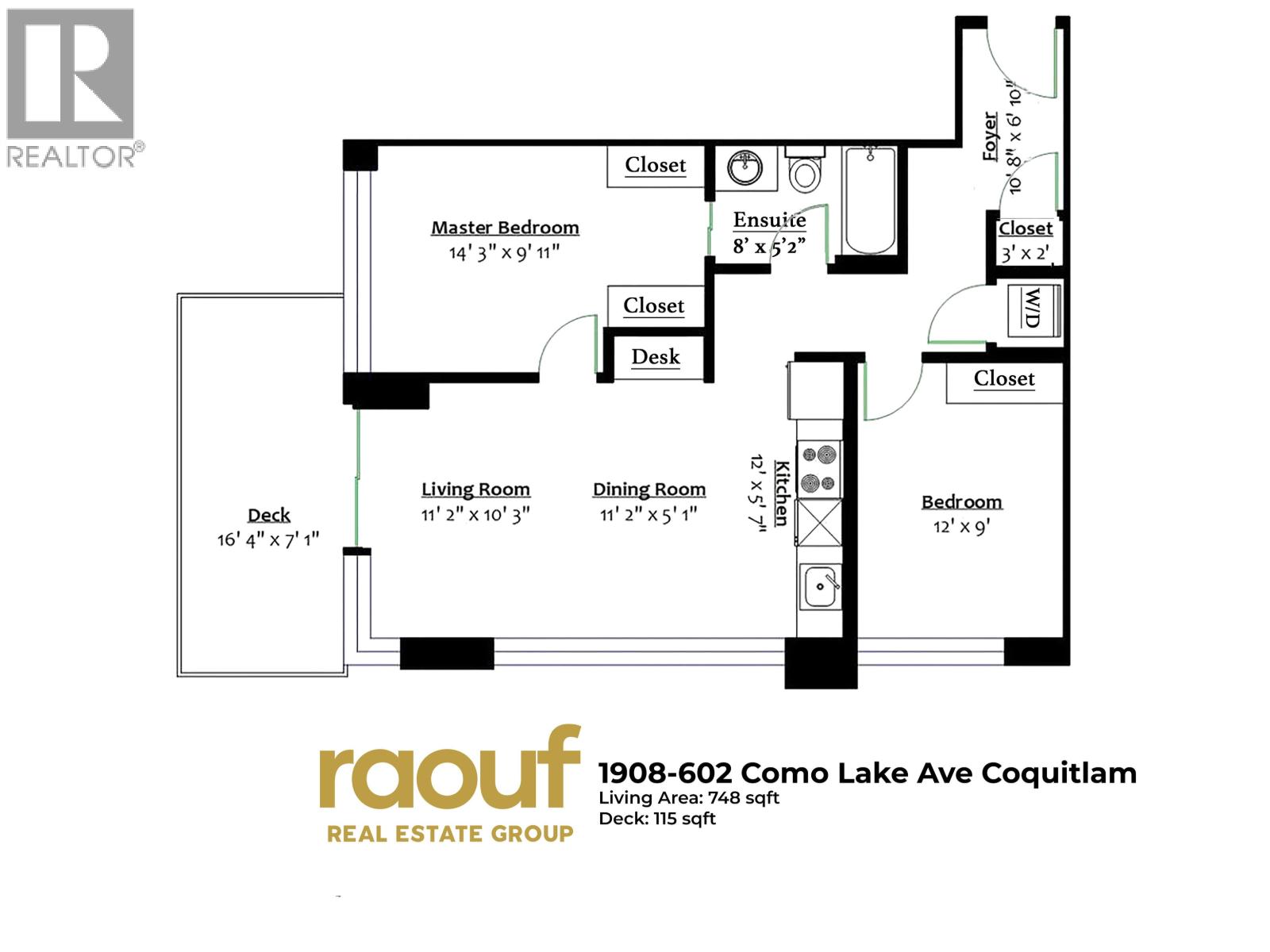1908 602 Como Lake Avenue, Coquitlam, British Columbia  V3J 0G2 - Photo 4 - R3051057