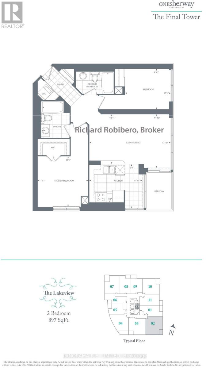 1702 - 215 Sherway Gardens Road, Toronto, Ontario  M9C 0A4 - Photo 21 - W12453496