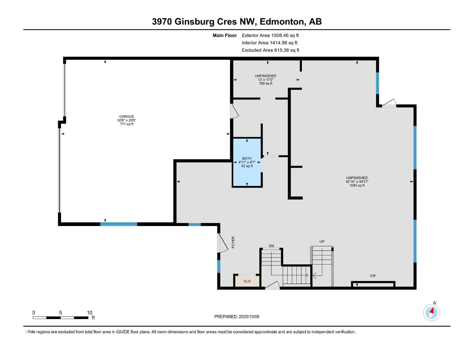 3970 Ginsburg Cr Nw, Edmonton, Alberta  T5T 4V1 - Photo 6 - E4461428