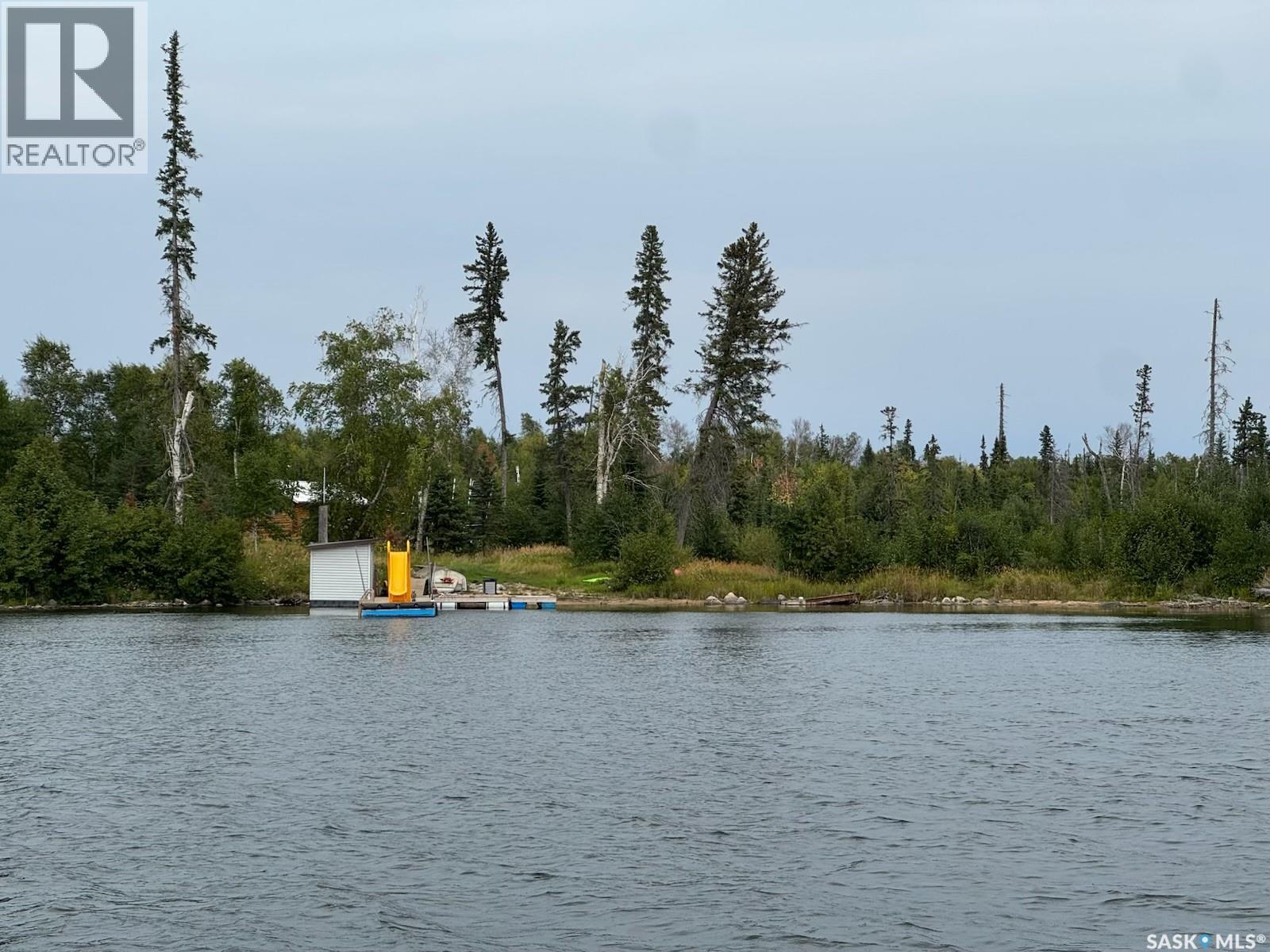 Cabin on Island Near Mooney Beach, Lac La Ronge Provincial Park, Saskatchewan