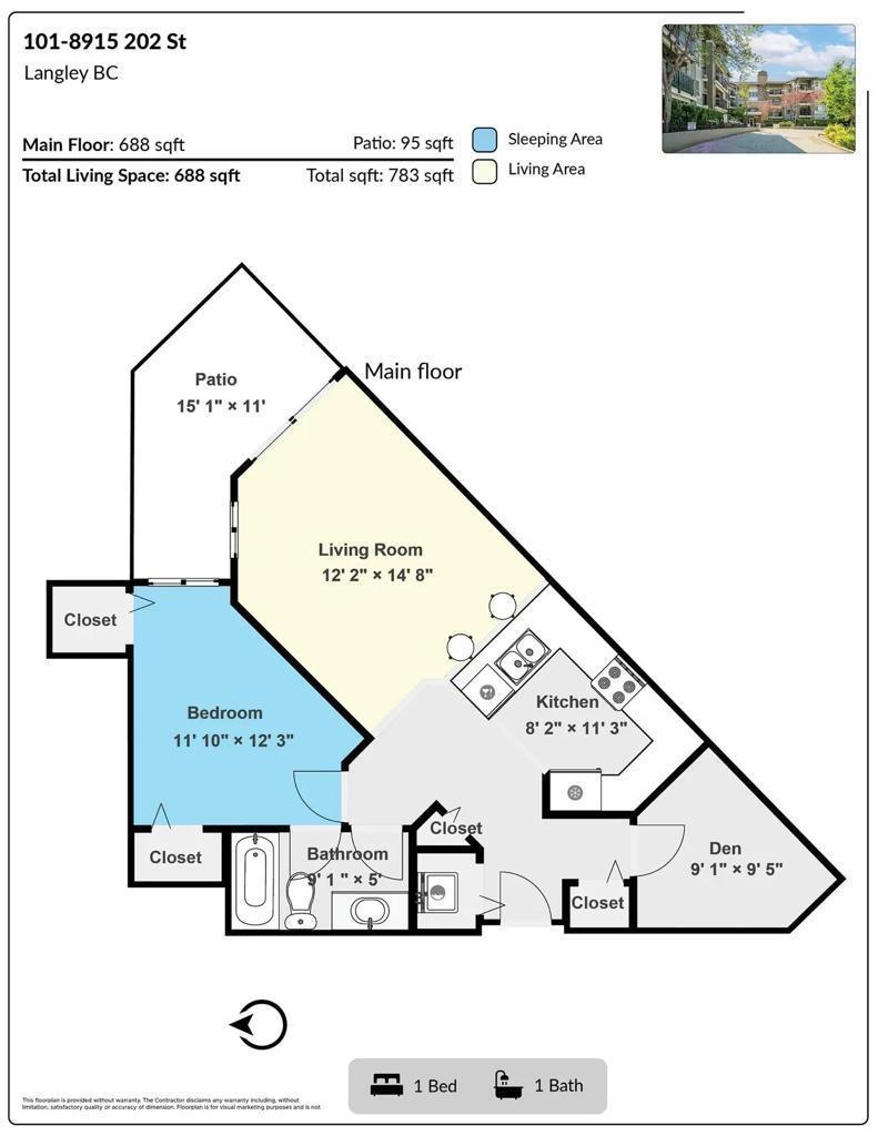 101 8915 202 Street, Langley, British Columbia  V1M 0B5 - Photo 2 - R3055343