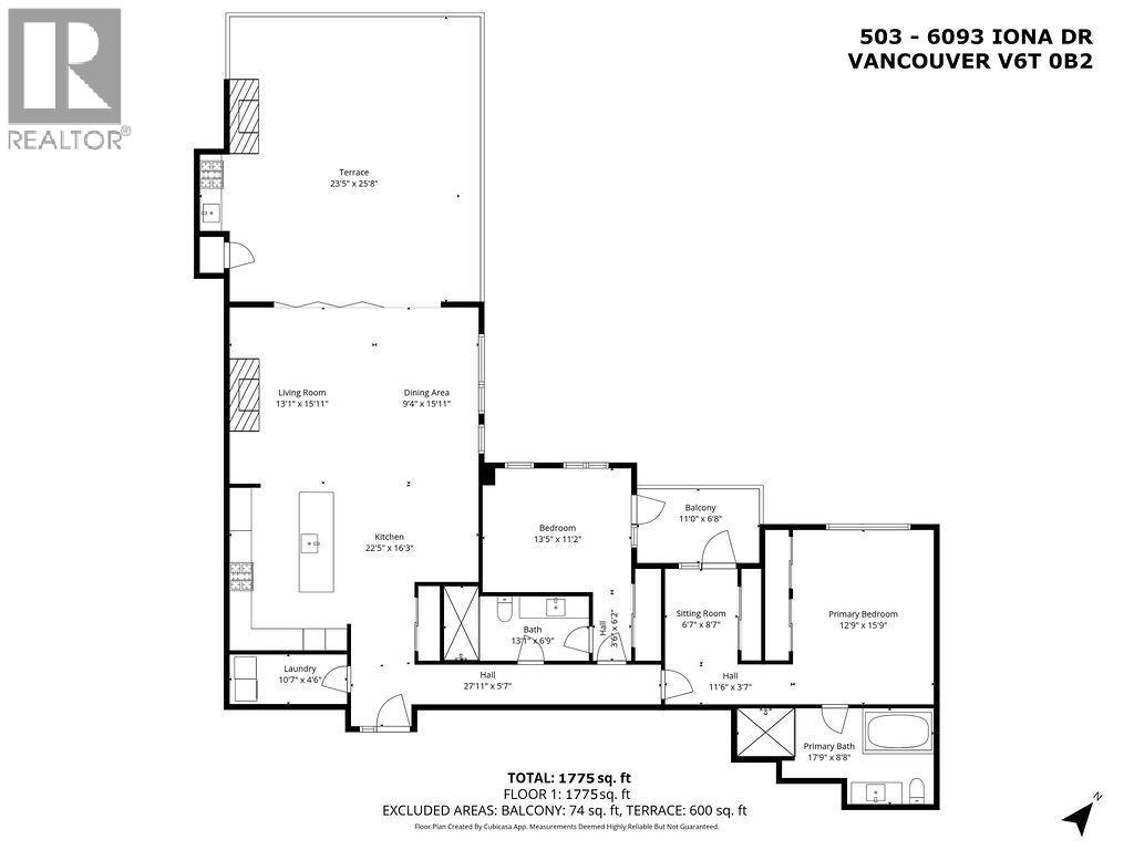 503 6093 Iona Drive, Vancouver, British Columbia  V6T 0B2 - Photo 18 - R3056345
