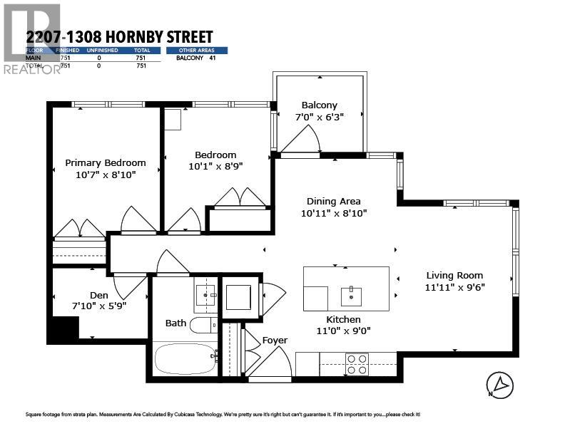 2207 1308 Hornby Street, Vancouver, British Columbia  V6Z 0C5 - Photo 25 - R3050877