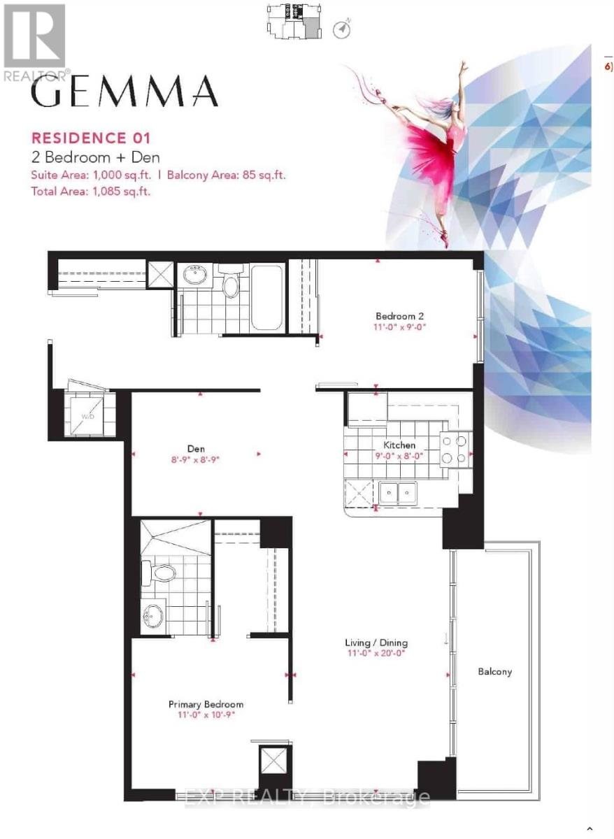 2001 - 15 Watergarden Drive, Mississauga, Ontario  L5R 0H4 - Photo 2 - W12455568