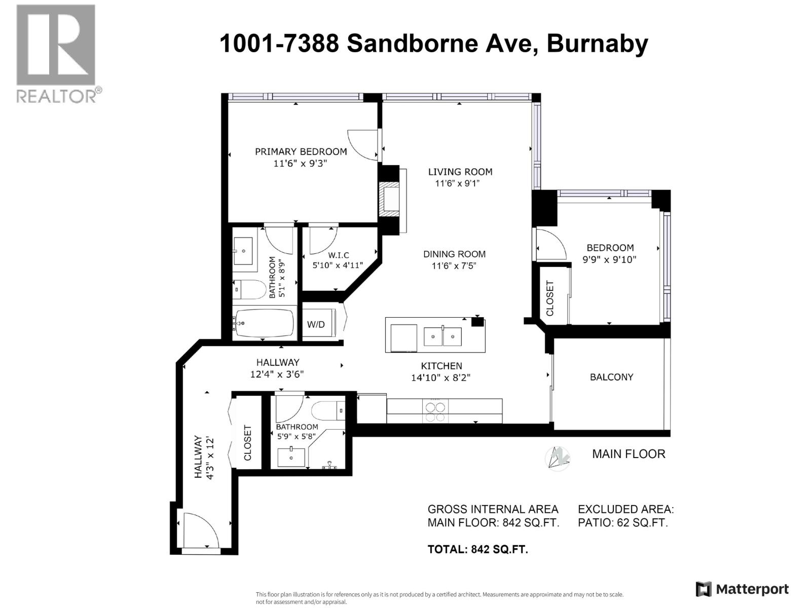 1001 7388 Sandborne Avenue, Burnaby, British Columbia  V5M 4A1 - Photo 14 - R3055950