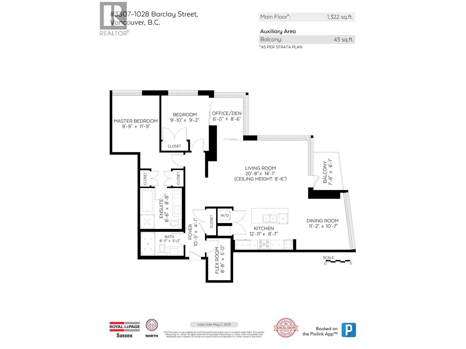 3307 1028 Barclay Street, Vancouver, British Columbia  V6E 0B1 - Photo 17 - R3057655