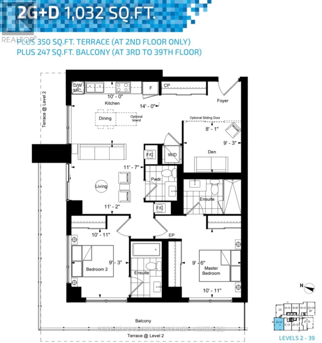 1708 - 18 Water Walk Drive, Markham, Ontario  L3R 6L5 - Photo 13 - N12457978