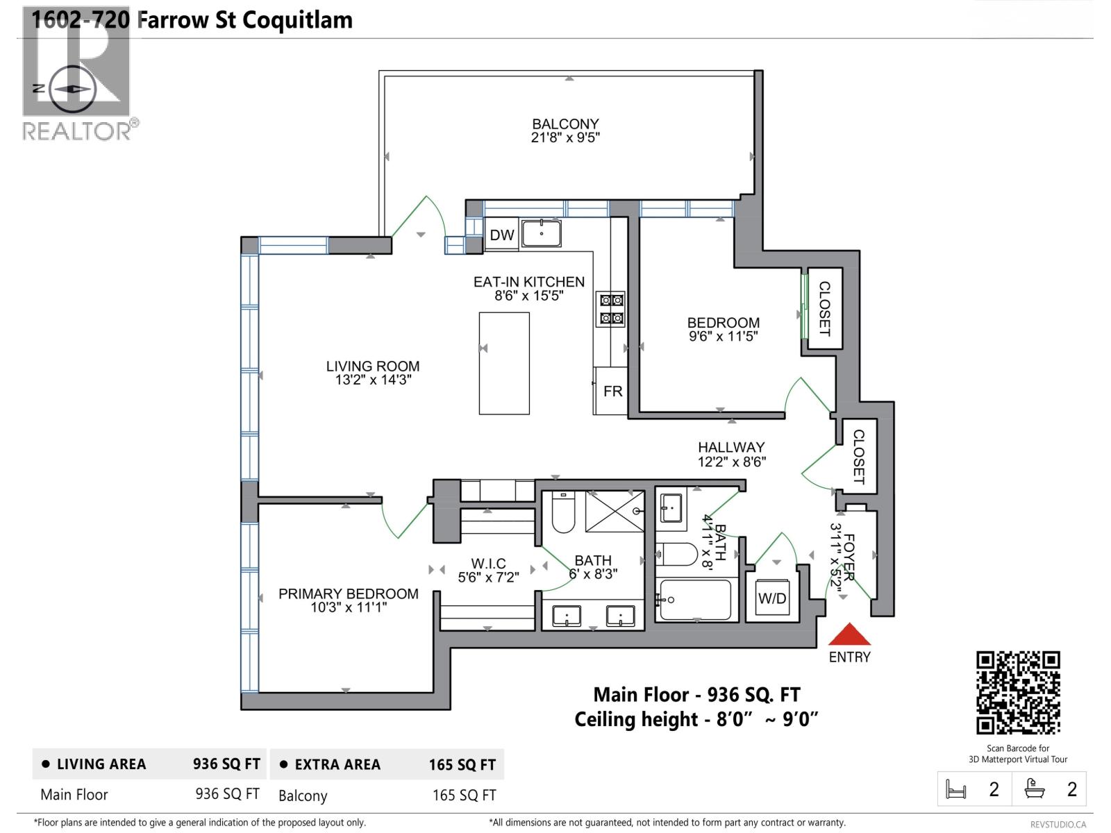 1602 720 Farrow Street, Coquitlam, British Columbia  V3J 0P3 - Photo 33 - R3057613