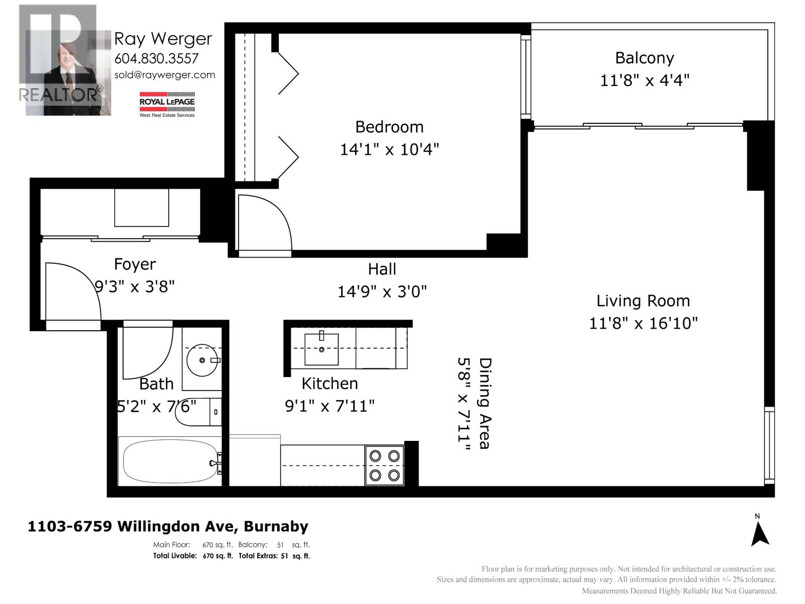 1103 6759 Willingdon Avenue, Burnaby, British Columbia  V5H 3Y9 - Photo 33 - R3050429