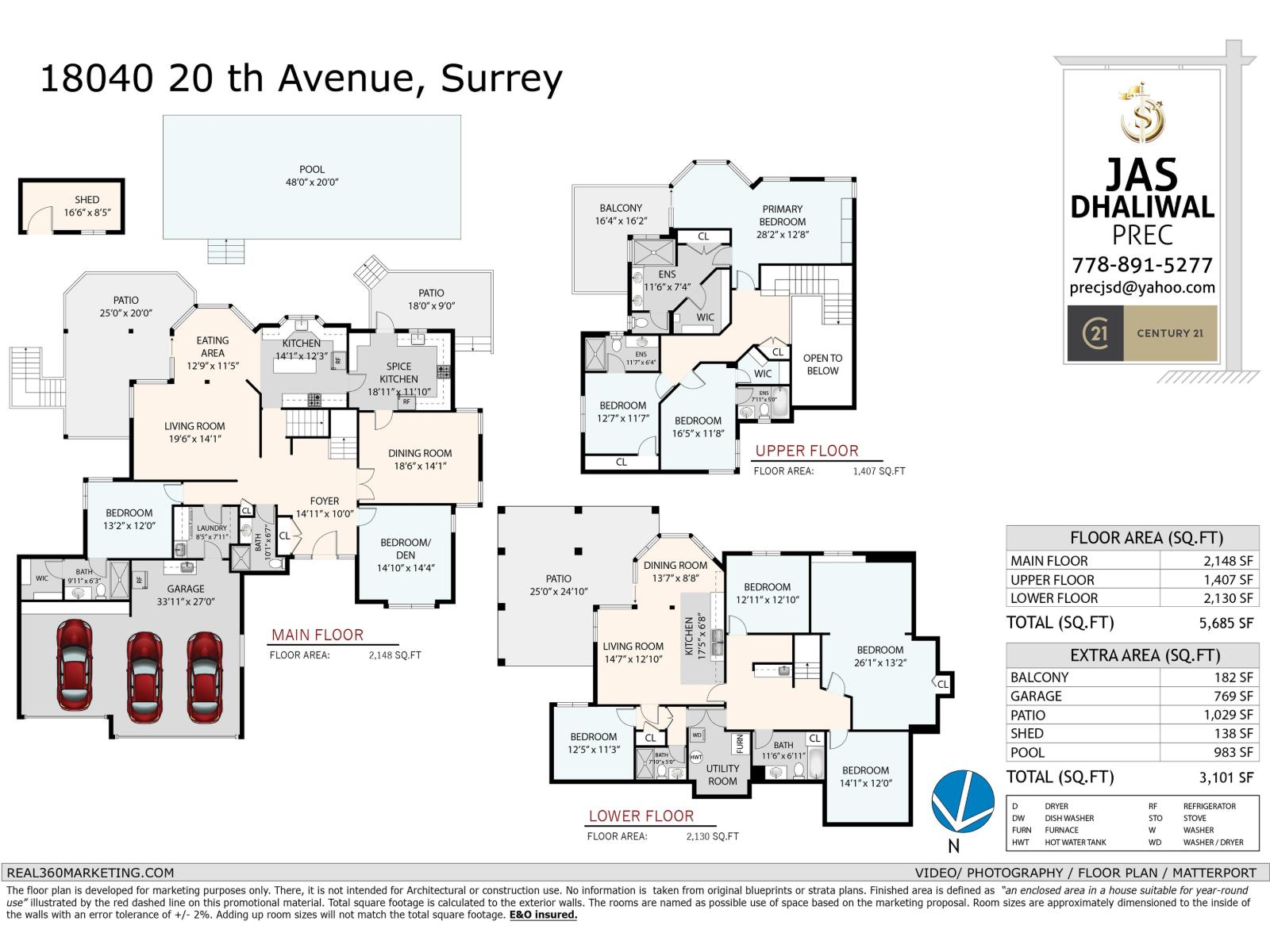 18040 20 Avenue, White Rock, British Columbia  V3S 9V7 - Photo 36 - R3056078
