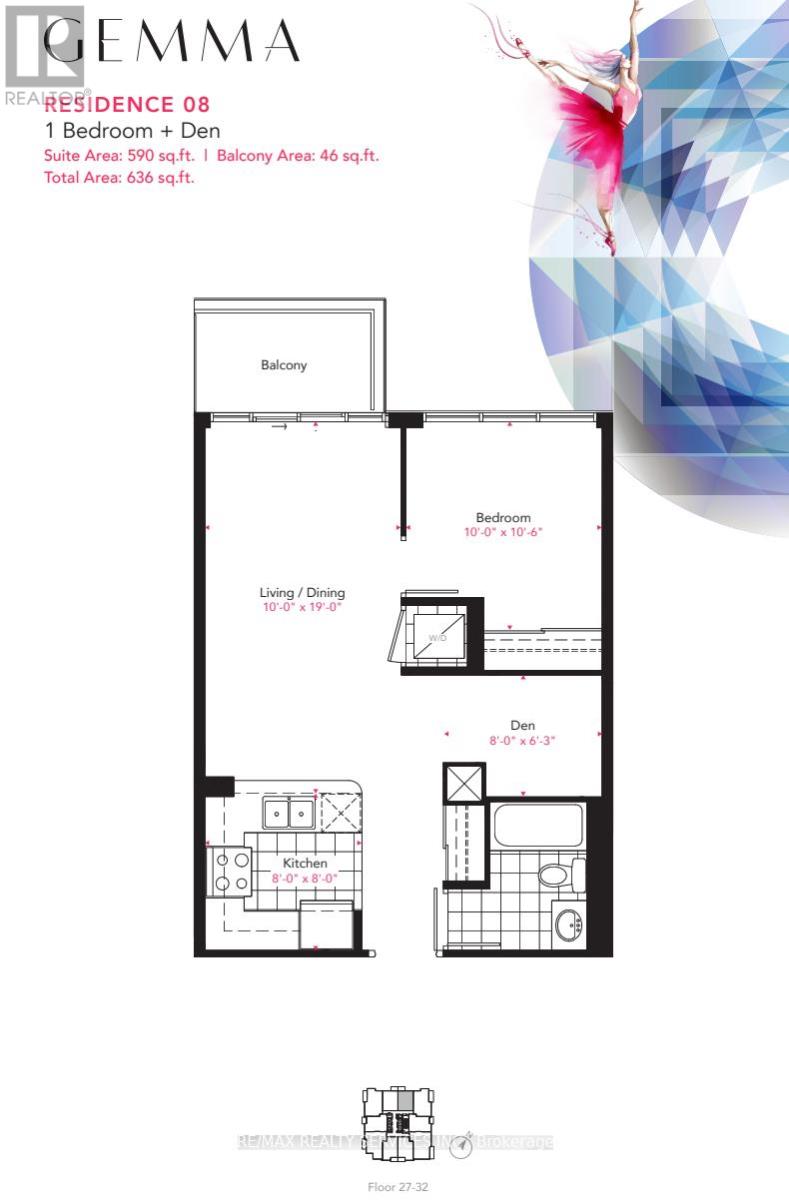 2708 - 15 Watergarden Drive, Mississauga, Ontario  L5R 0H4 - Photo 2 - W12459524