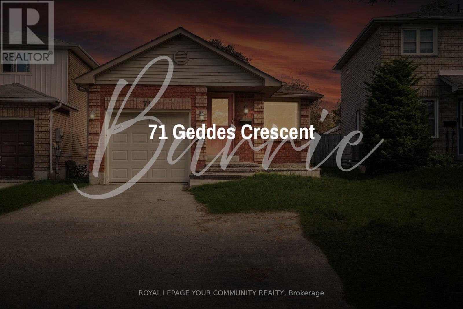 71 GEDDES CRESCENT, Barrie, Ontario
