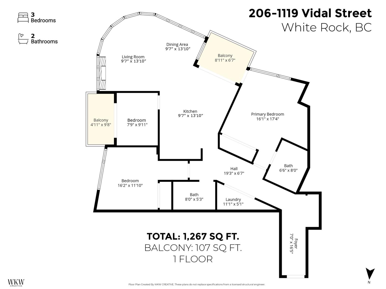 206 1119 Vidal Street, White Rock, British Columbia  V4B 3T4 - Photo 38 - R3058347