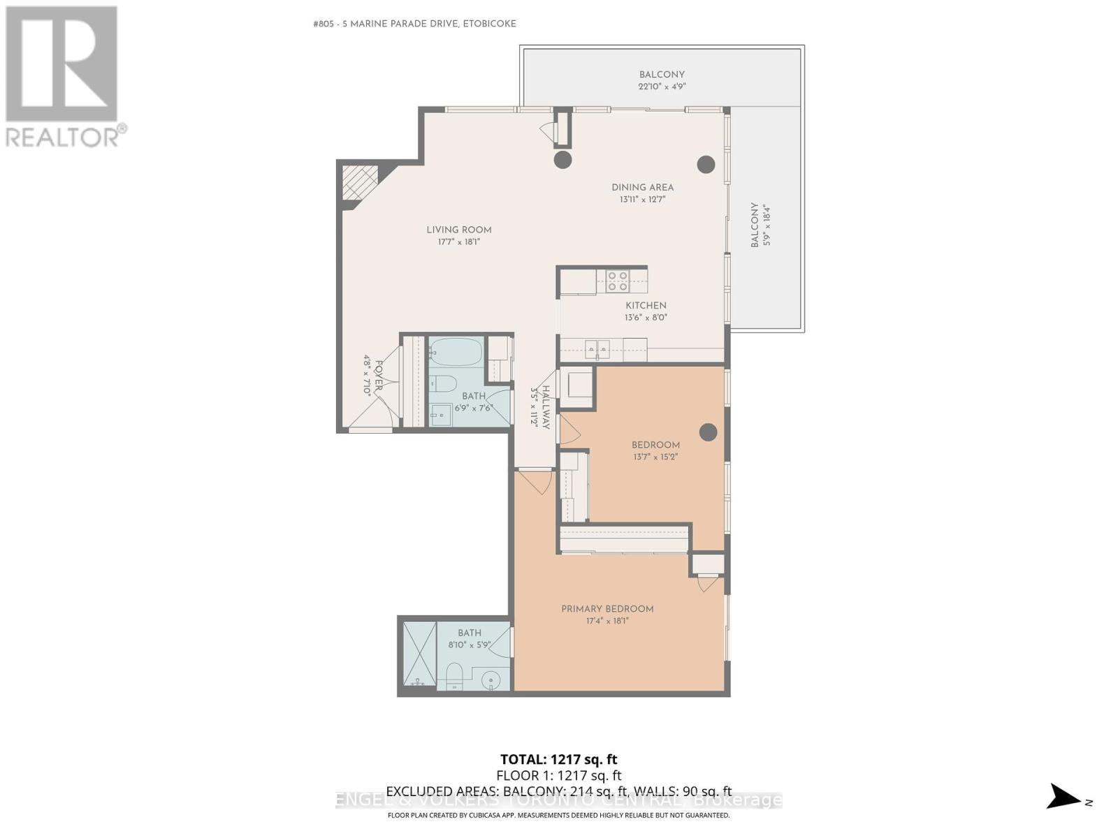 805 - 5 Marine Parade Drive, Toronto, Ontario  M8V 4B4 - Photo 5 - W12463739