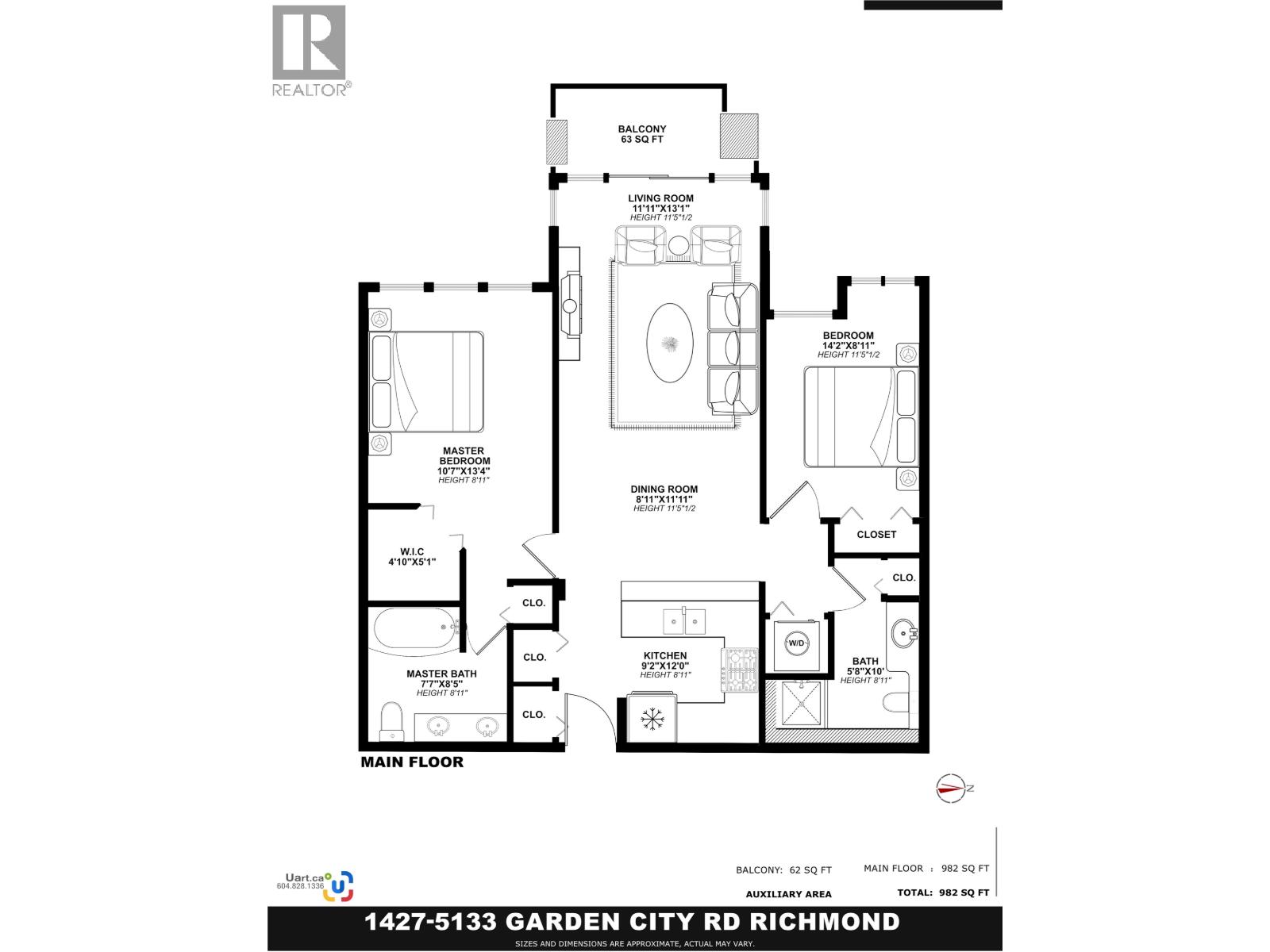 1427 5133 Garden City Road, Richmond, British Columbia  V6X 4H9 - Photo 14 - R3059022