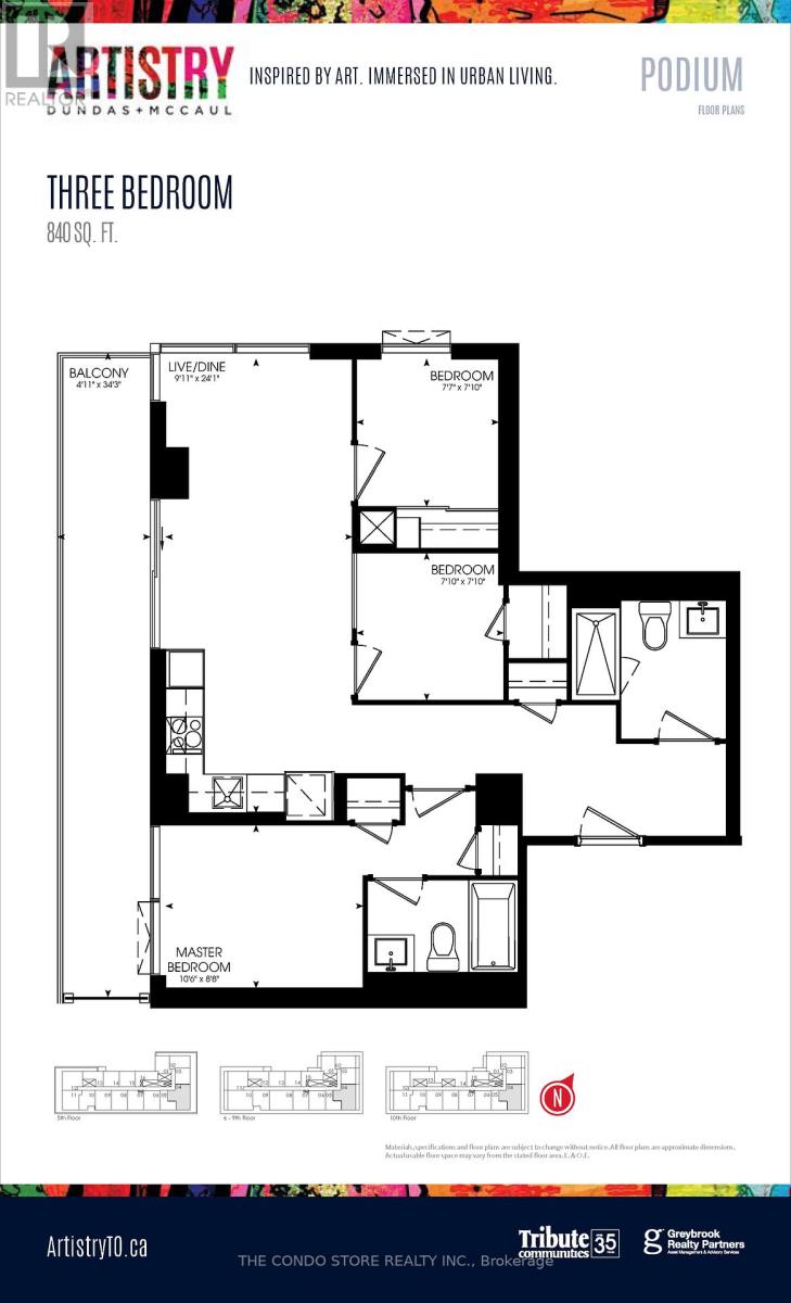 804 - 280 Dundas Street W, Toronto, Ontario  M5T 0E3 - Photo 2 - C12468555