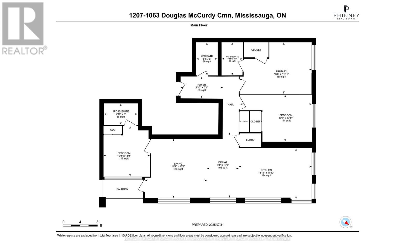 1207 - 1063 Douglas Mccurdy Common, Mississauga, Ontario  L5G 0C5 - Photo 33 - W12469201