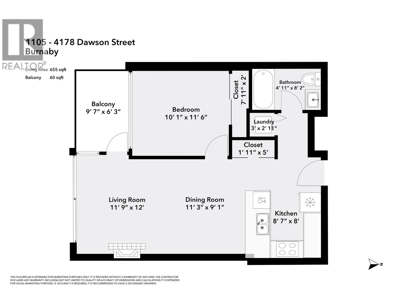 1105 4178 Dawson Street, Burnaby, British Columbia  V5C 0A1 - Photo 24 - R3057886
