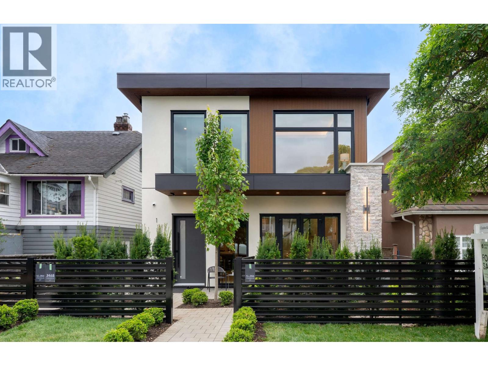 1 3466 FRANKLIN STREET, Vancouver, British Columbia