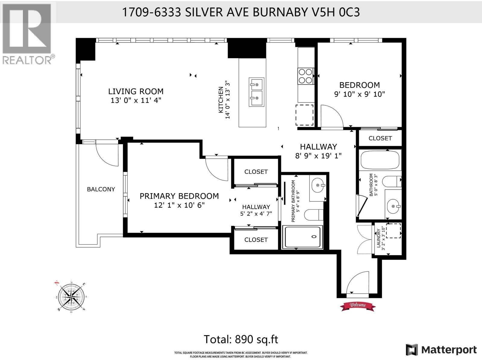 1709 6333 Silver Avenue, Burnaby, British Columbia  V5H 0C3 - Photo 11 - R3060325