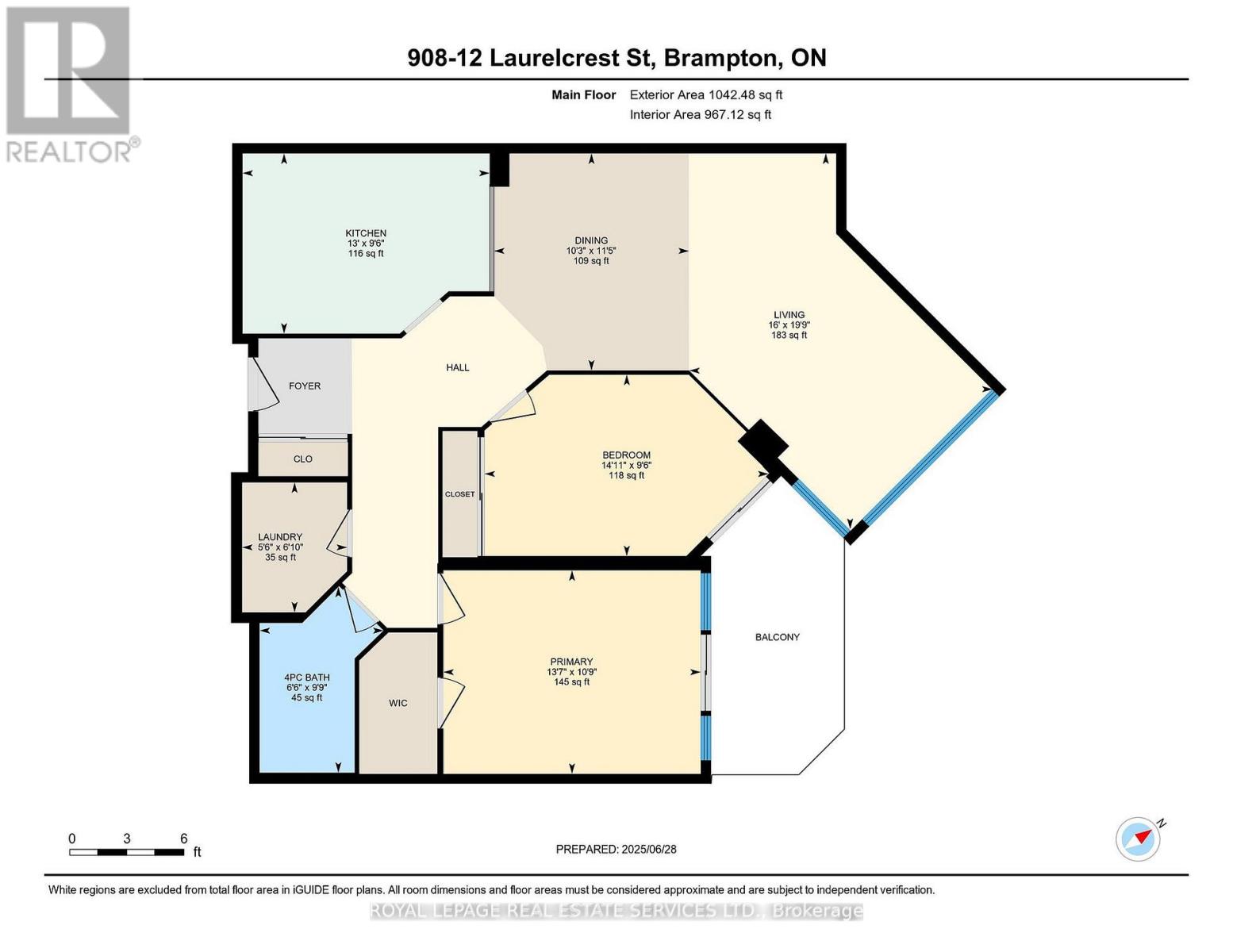 908 - 12 Laurelcrest Street, Brampton (Queen Street Corridor), Ontario  L6S 5Y4 - Photo 27 - W12474123