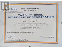 801 GORDON STREET, Oshawa, Ontario