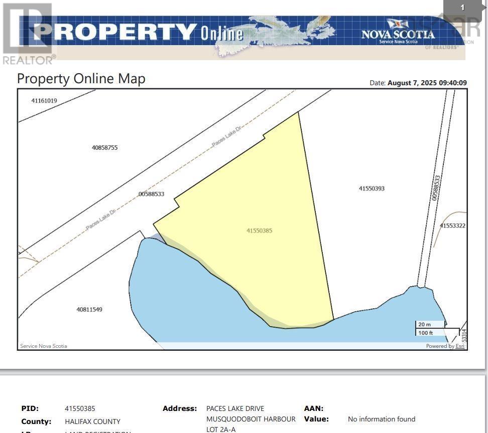 Lot 2A-A Paces Lake Drive, Musquodoboit Harbour, Nova Scotia