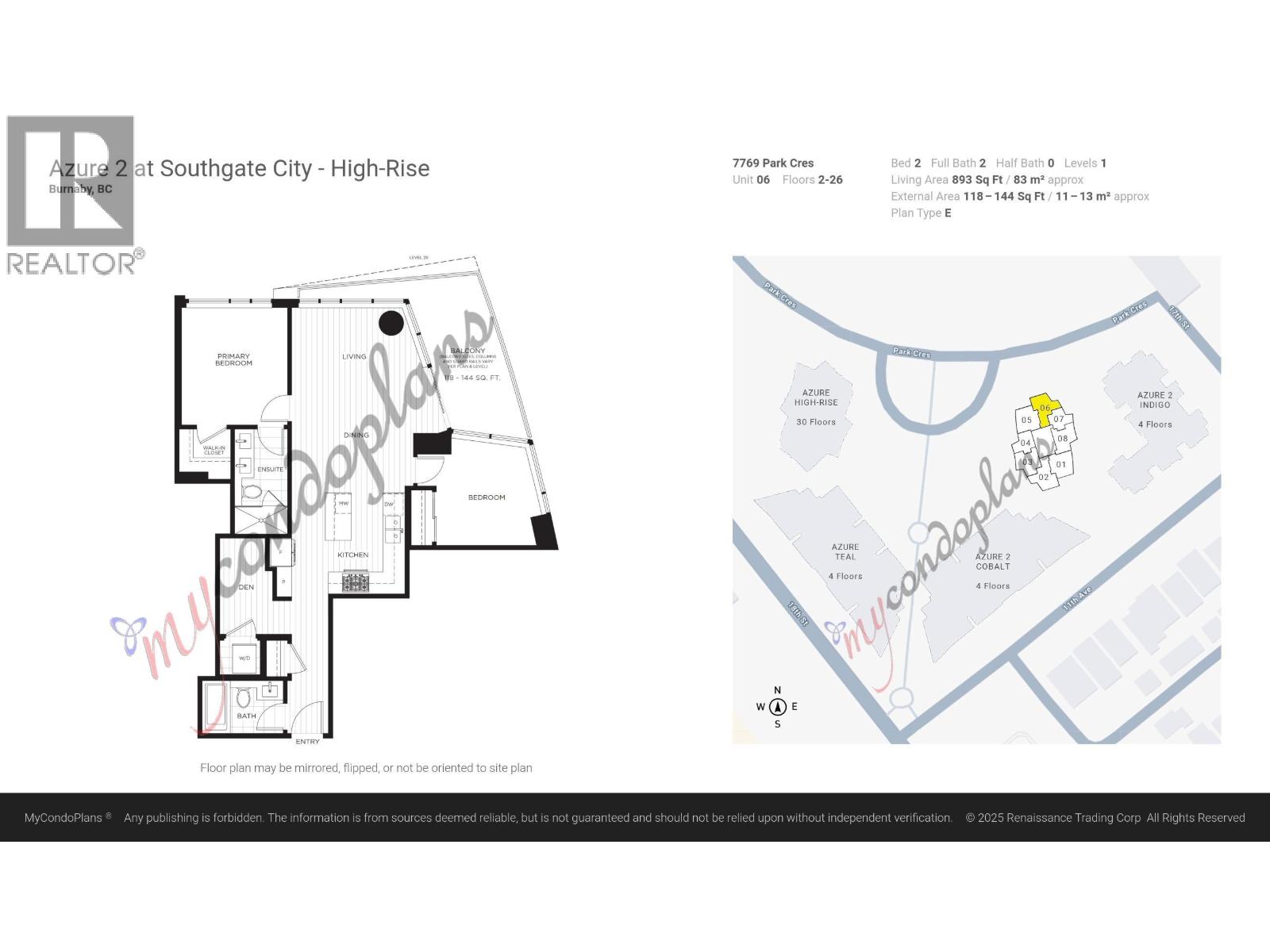 906 7769 Park Crescent, Burnaby, British Columbia  V3N 0J7 - Photo 6 - R3046157