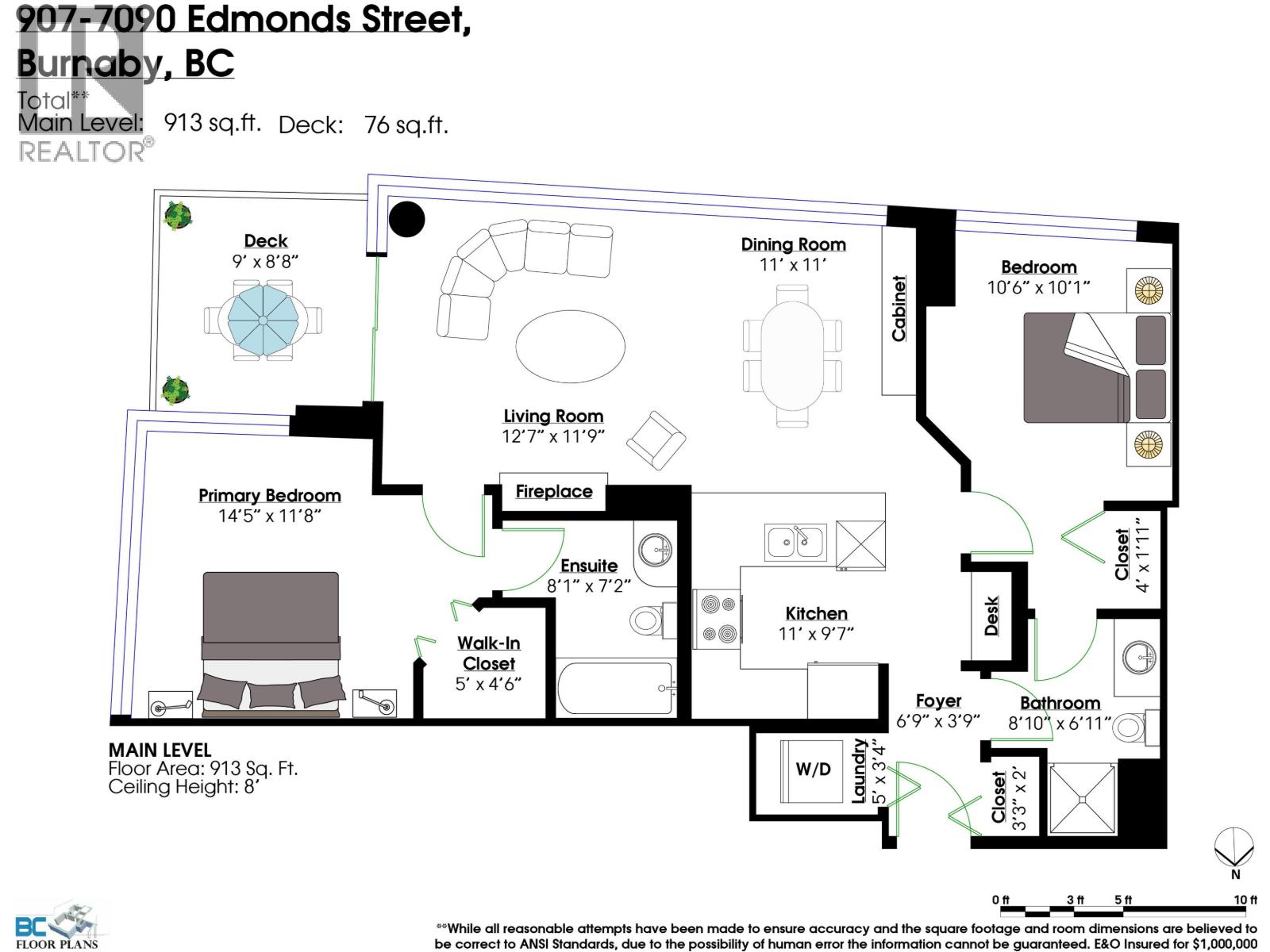907 7090 Edmonds Street, Burnaby, British Columbia  V3N 0C6 - Photo 31 - R3062138