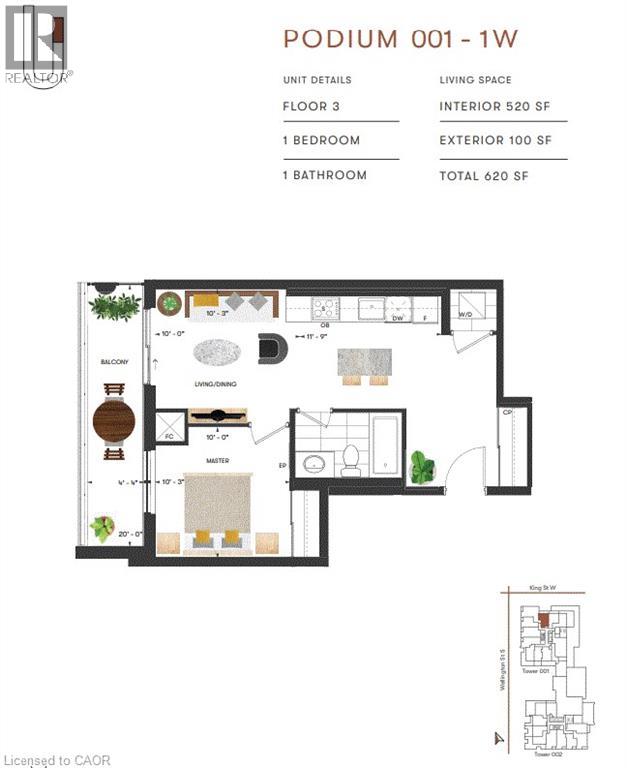 5 Wellington Street S Unit# 308, Kitchener, Ontario  N2G 0E3 - Photo 6 - 40782447