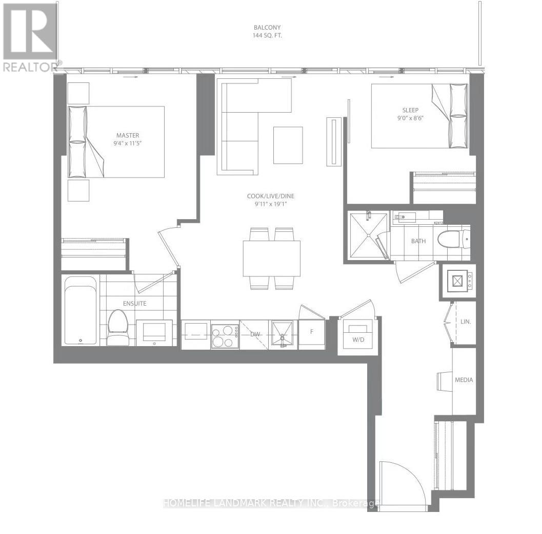 5401 - 3900 Confederation Parkway, Mississauga, Ontario  L5B 0M3 - Photo 16 - W12486124