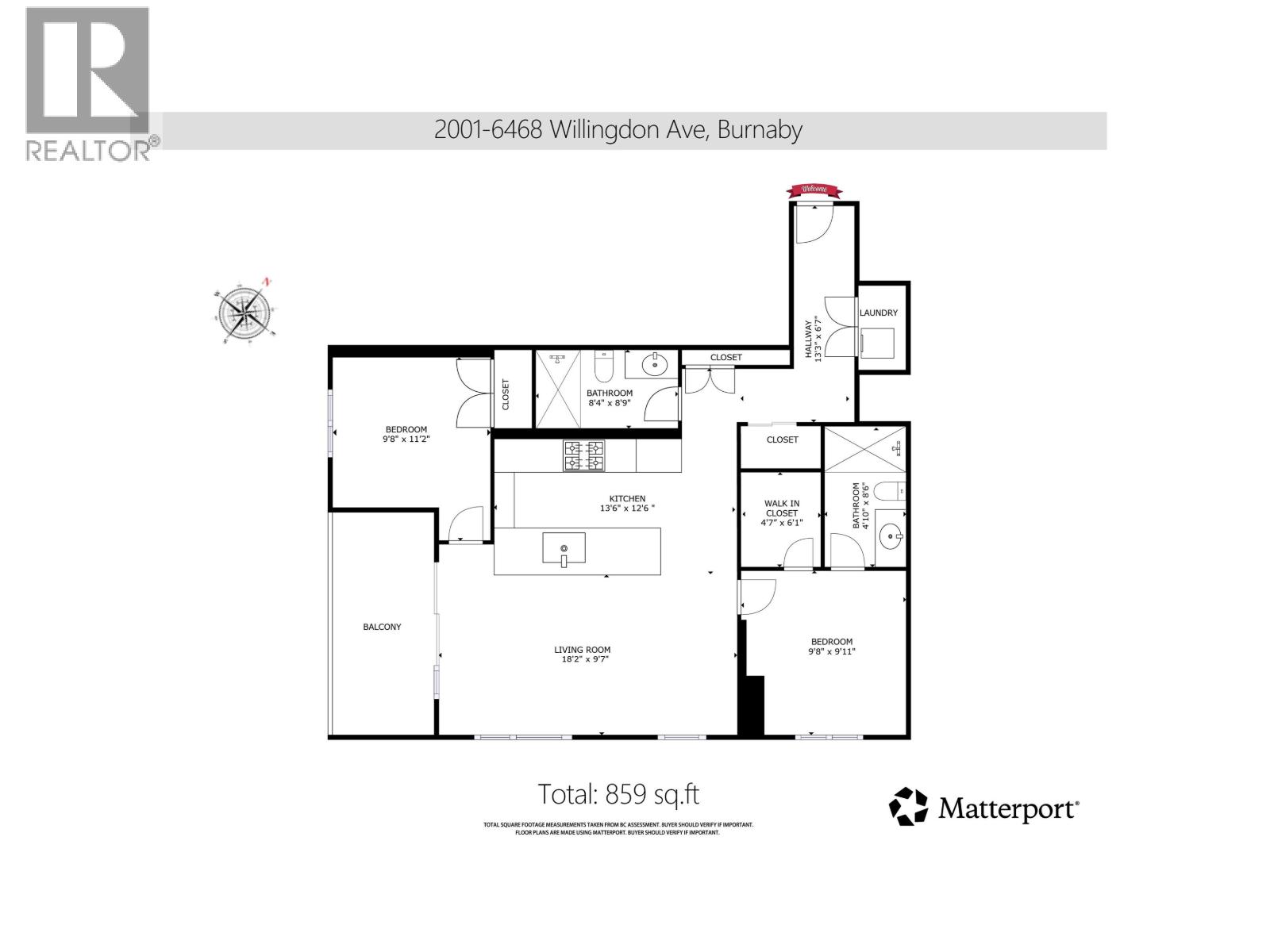 2001 6468 Willingdon Avenue, Burnaby, British Columbia  V5H 0L3 - Photo 24 - R3053278