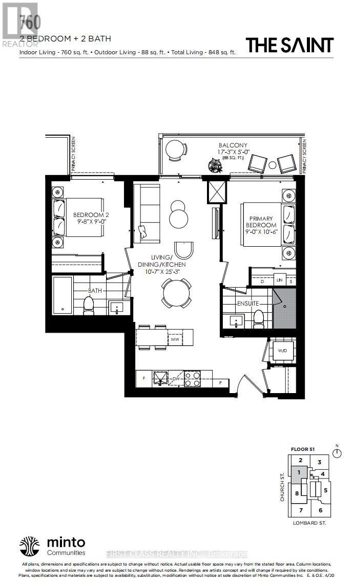 5101 - 89 Church Street, Toronto, Ontario  M5C 0B7 - Photo 2 - C12488998