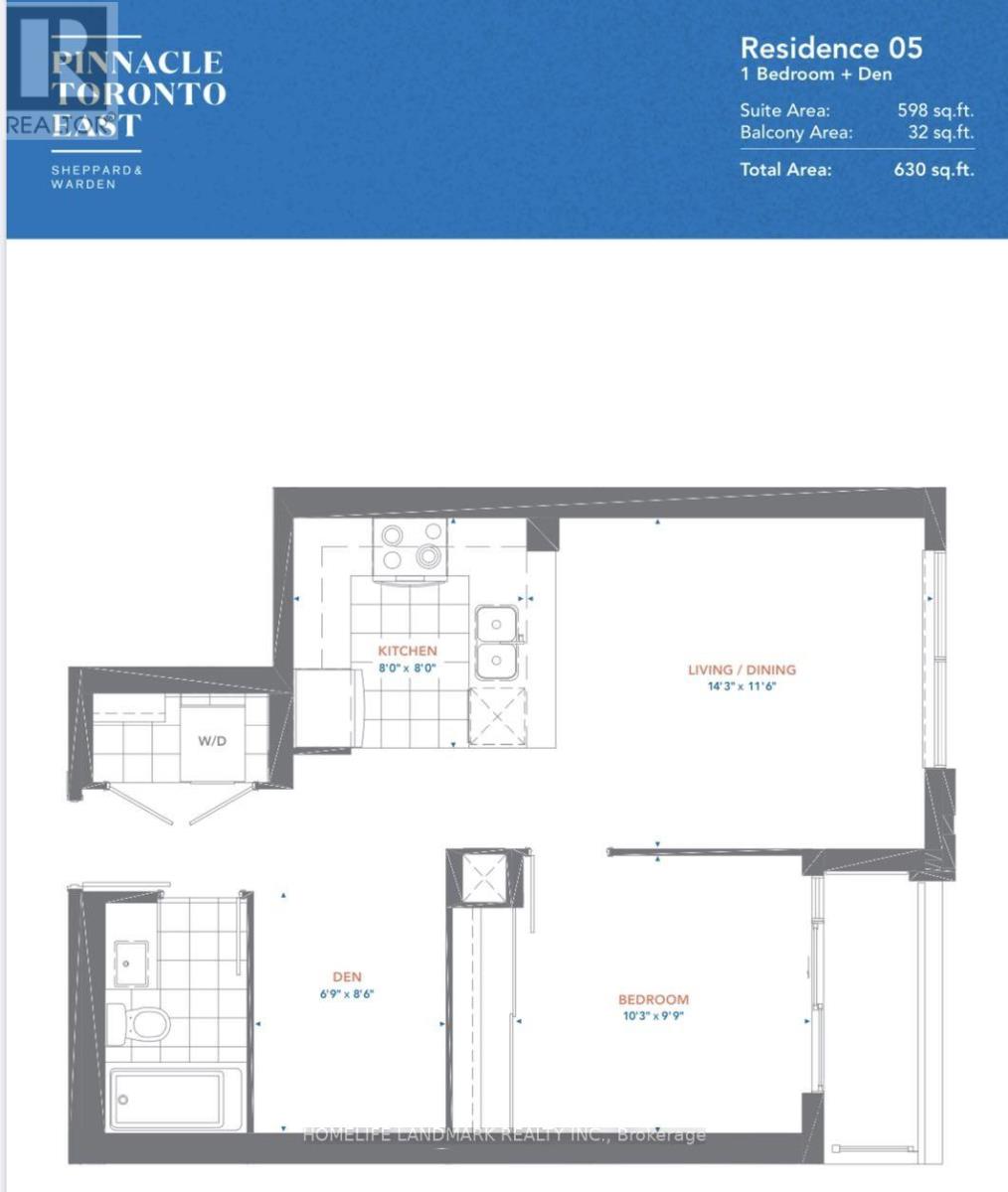 2805 - 3260 Sheppard Avenue E, Toronto, Ontario  M1T 3K3 - Photo 4 - E12489030