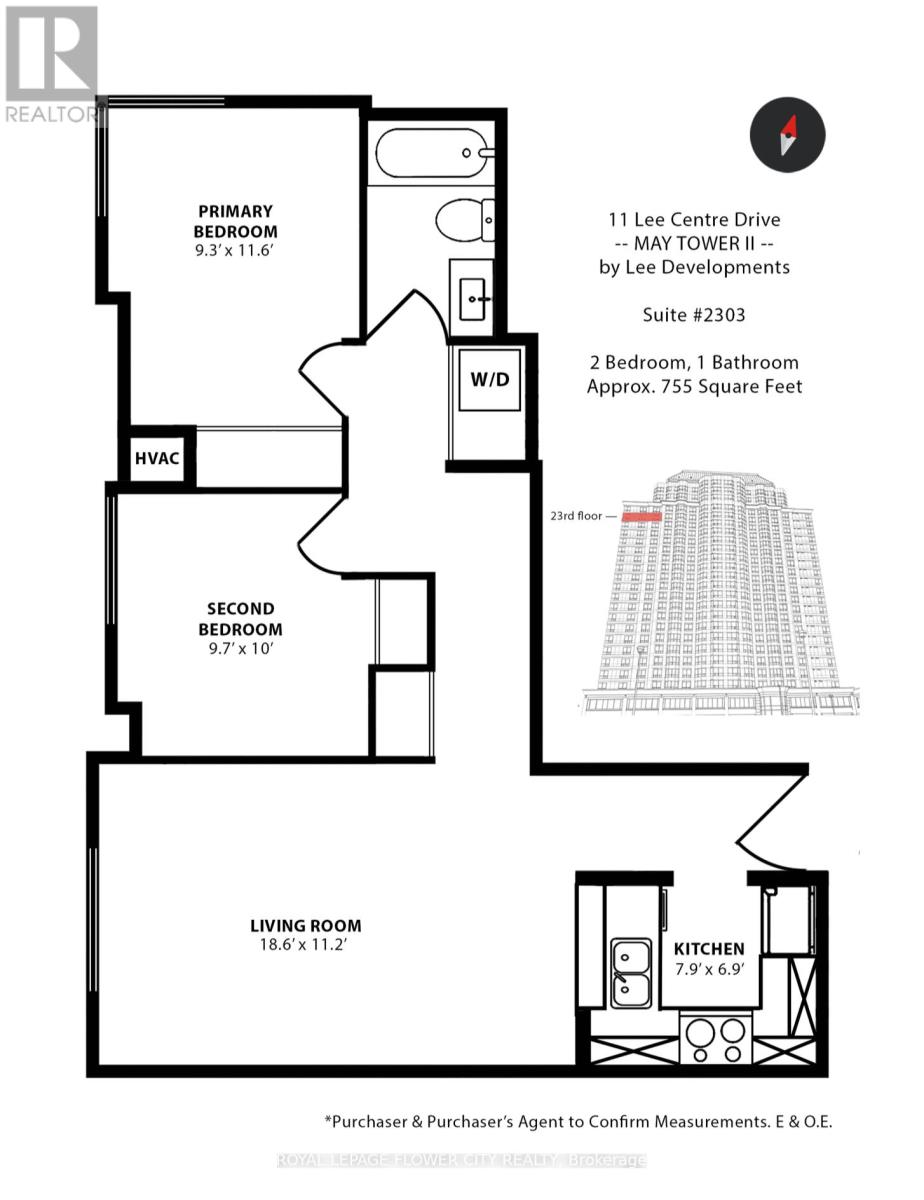 2303 - 11 Lee Centre Drive, Toronto, Ontario  M1H 3J5 - Photo 11 - E12493112