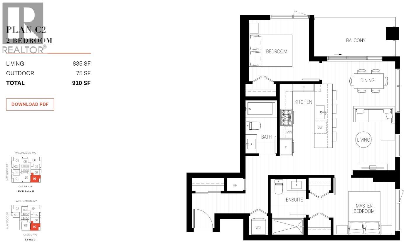 909 6468 Willingdon Avenue, Burnaby, British Columbia  V5H 0L3 - Photo 3 - R3063513