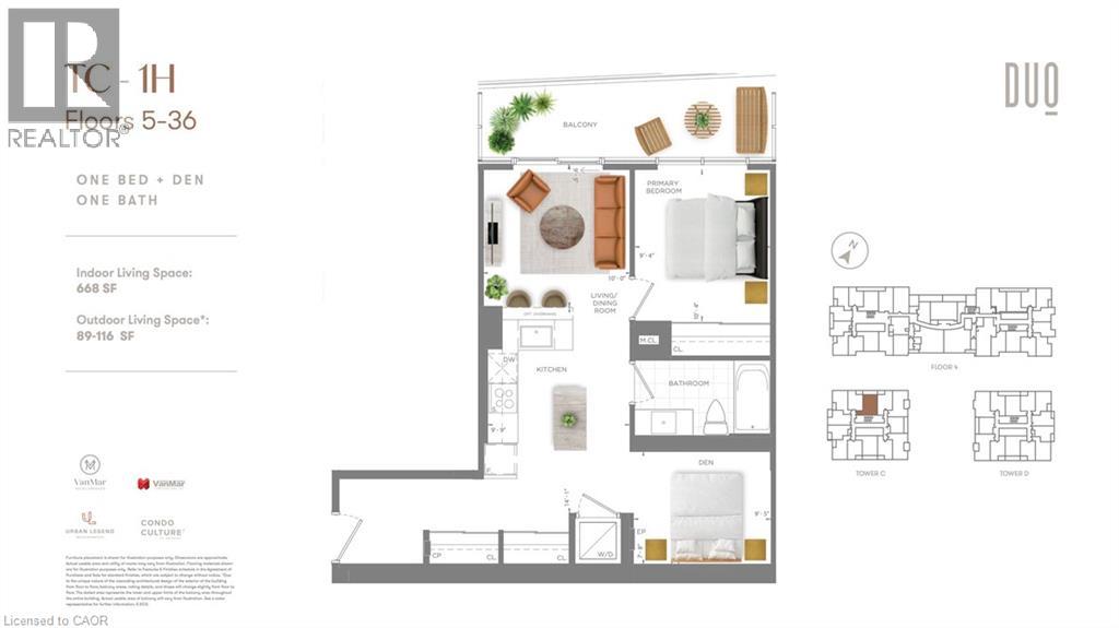 25 Wellington Street S Unit# 1108, Kitchener, Ontario  N2G 0G5 - Photo 4 - 40784150