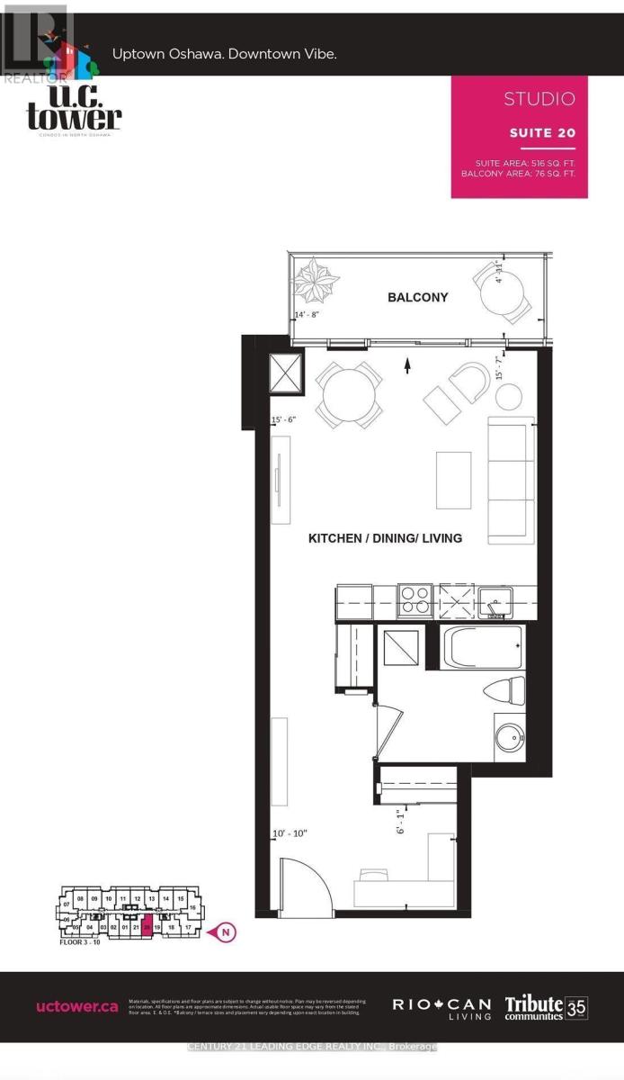 320 - 2550 Simcoe Street N, Oshawa, Ontario  L1L 0R5 - Photo 20 - E12495838