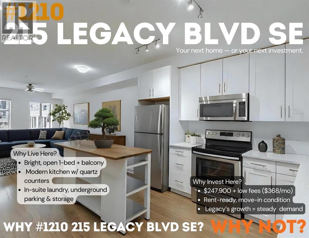 1210, 215 Legacy Boulevard Se, Calgary, Alberta  T2X 3Z5 - Photo 4 - A2261845