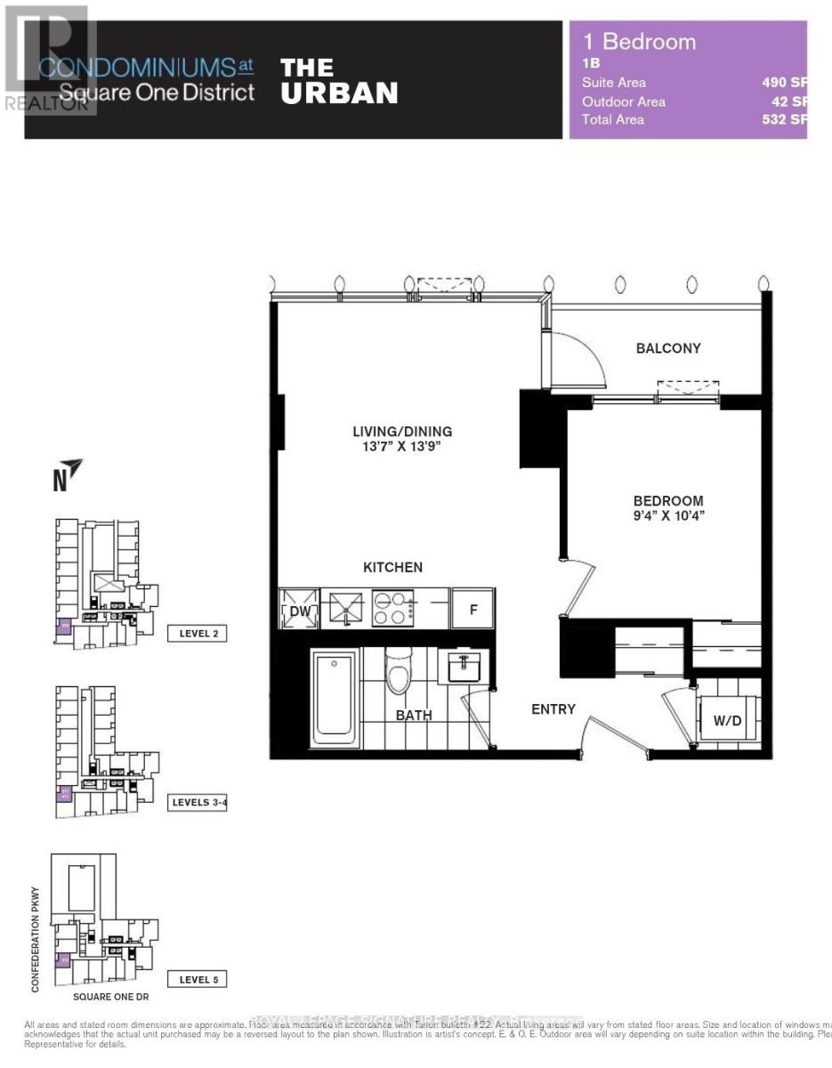 311 - 395 Square One Drive, Mississauga, Ontario  L5B 0P6 - Photo 18 - W12498060