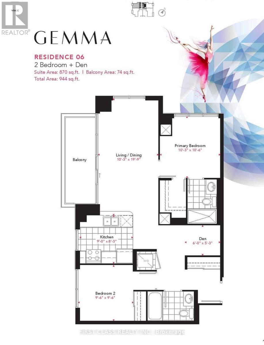 2306 - 15 Watergarden Drive, Mississauga, Ontario  L5R 0H4 - Photo 10 - W12500014