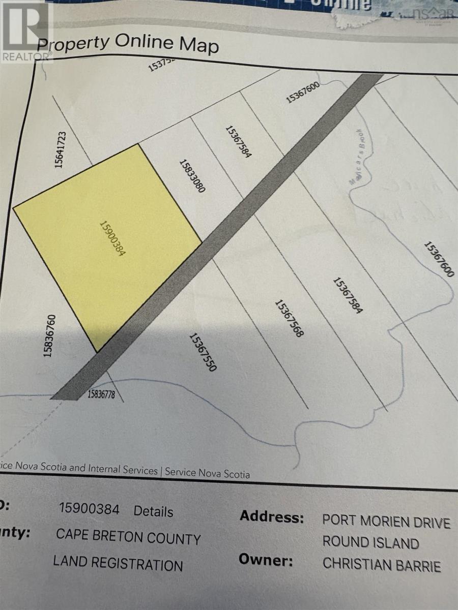 0 Port Morien Drive, Port Morien, Nova Scotia  B1B 1P1 - Photo 1 - 202522553