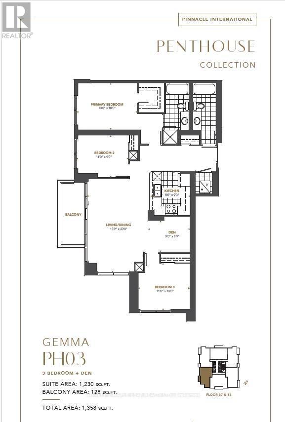 3803 - 15 Watergarden Drive, Mississauga, Ontario  L5R 0H4 - Photo 3 - W12512846