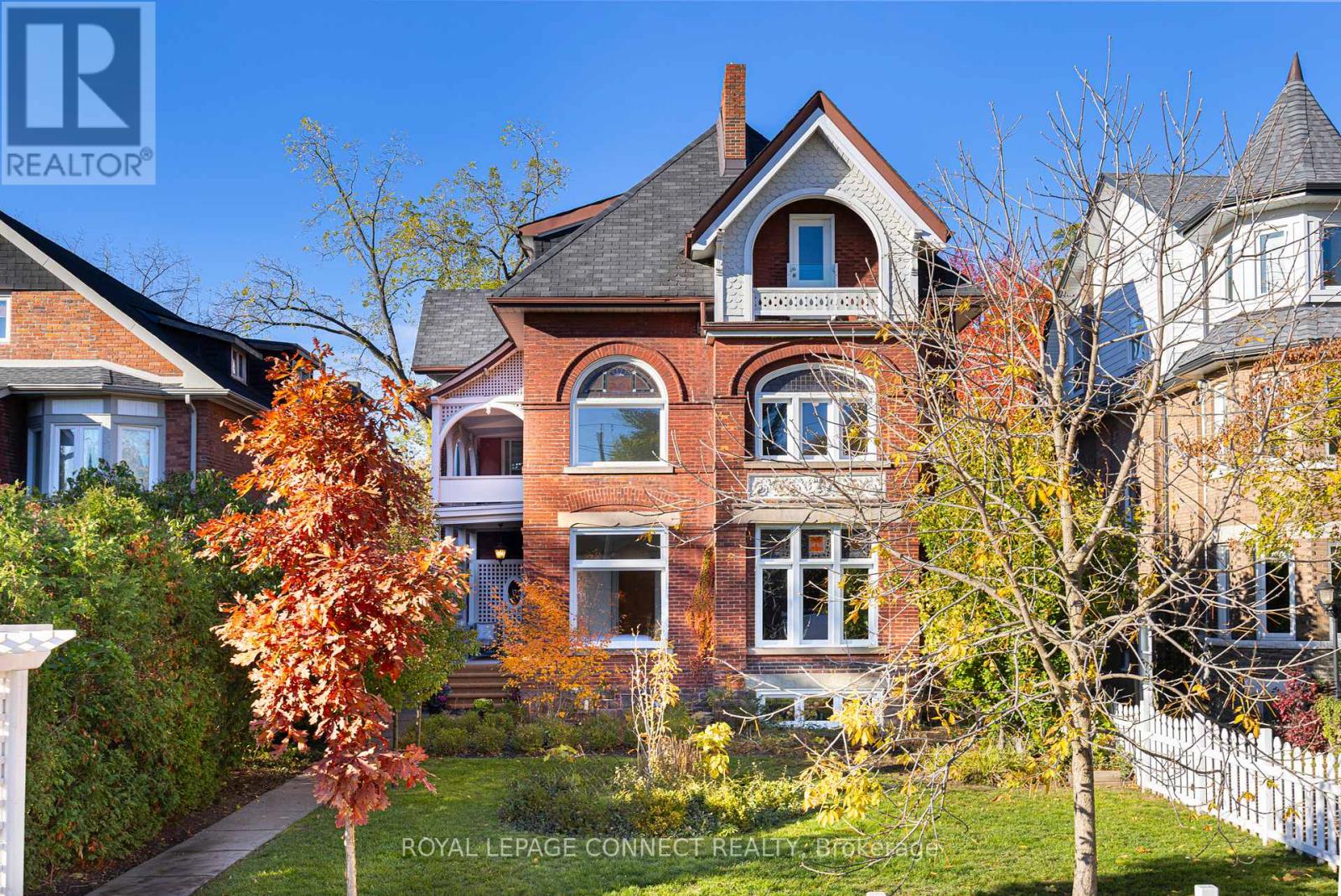 Want to own a piece of Toronto history? This High Park Avenue Masterpiece is your once-in-a-lifetime opportunity. Spectacular, meticulously renovated/restored late 1800s Queen Anne Victorian mansion on an oversized 55 x 200-foot lot with nearly 6500 sqft of finished space! This magnificent High Park home has been divided into six separate luxury suites, each having been thoughtfully and expertly designed. This stately property is perfect for investors, multi-family living, or both. The main-level owner's suite spans over 1,600 square feet and is straight out of a magazine with four family-sized bedrooms, a designer kitchen with wood-finished cabinetry, quartzite countertops, and high-end appliances. The above-grade units feature a medley of exceptional features including soaring ceiling heights, herringbone hardwood floors, Parisian-inspired wall panels, stunning crown mouldings, a striking winding staircase adorned with William Morris wallpaper, arches, and three exquisite period fireplaces mantels and inserts. The basement features two lofty units with high ceilings, above-grade windows, and gorgeous exposed flagstone walls. A massive 4-car garage and huge front and rear gardens boasting ample parking and outdoor space. This location is unmatched with High Park Station on TTC Line 2 and Toronto's most famous park and this street's namesake High Park both only one block away. Not to mention countless restaurants, bars, & shops along Bloor St. W. & in the nearby Junction within walking distance. Your opportunity to acquire this four bedroom owner's suite with 5 fully-rented apartments and AAA tenants. Current rents including owner's suite at a projected $240k gross annually. Property currently being sold at a 4% cap rate. Speak to listing Brokers re: income and expenses, survey and laneway house report. Impressive upside development opportunity. Must see to appreciate! Truly a RARE OFFERING! (id:48254)
