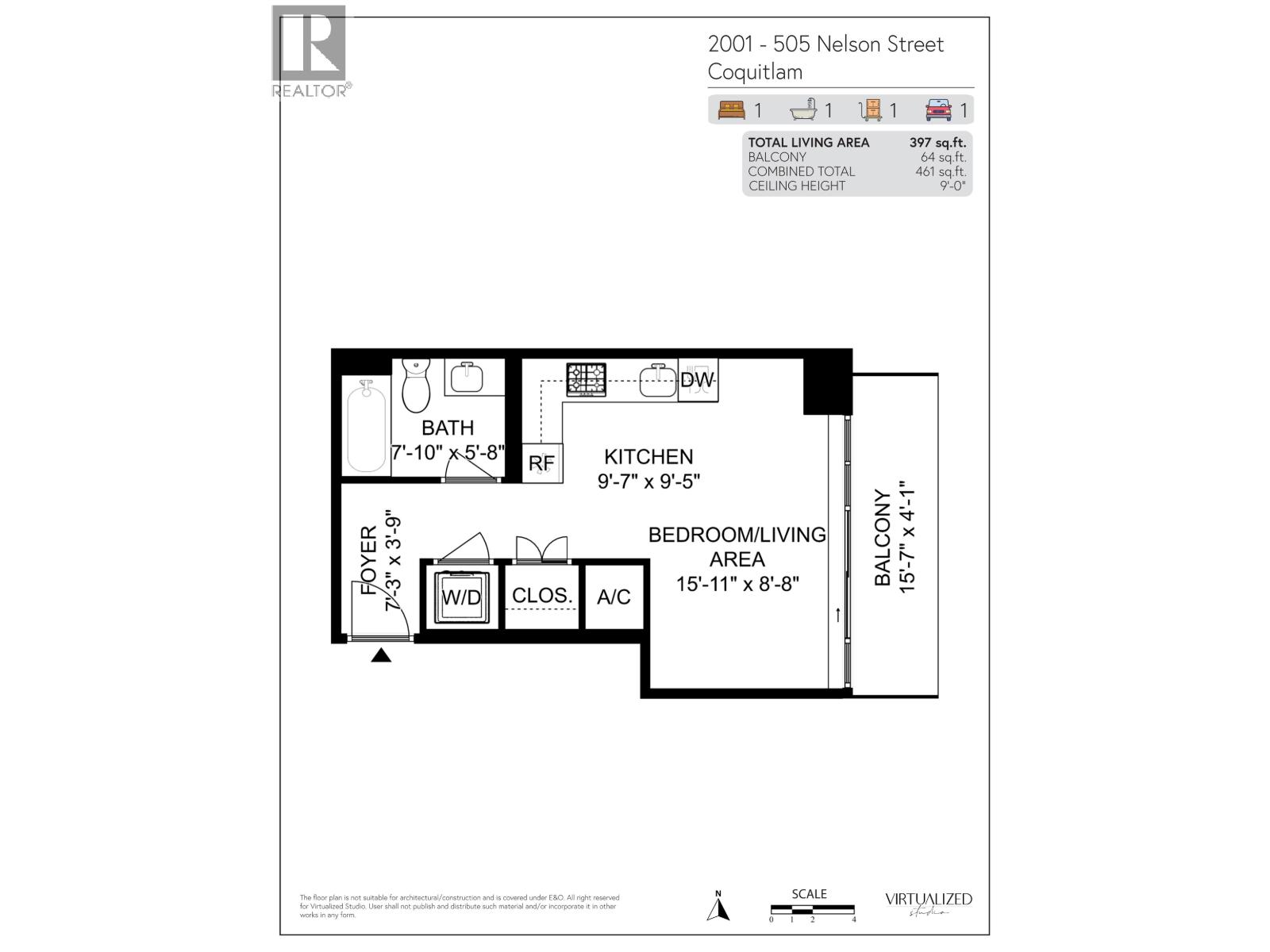 2001 505 Nelson Street, Coquitlam, British Columbia  V3J 0R5 - Photo 11 - R3065286