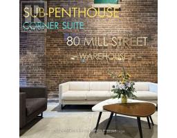 SP01 - 80 MILL STREET, Toronto, Ontario