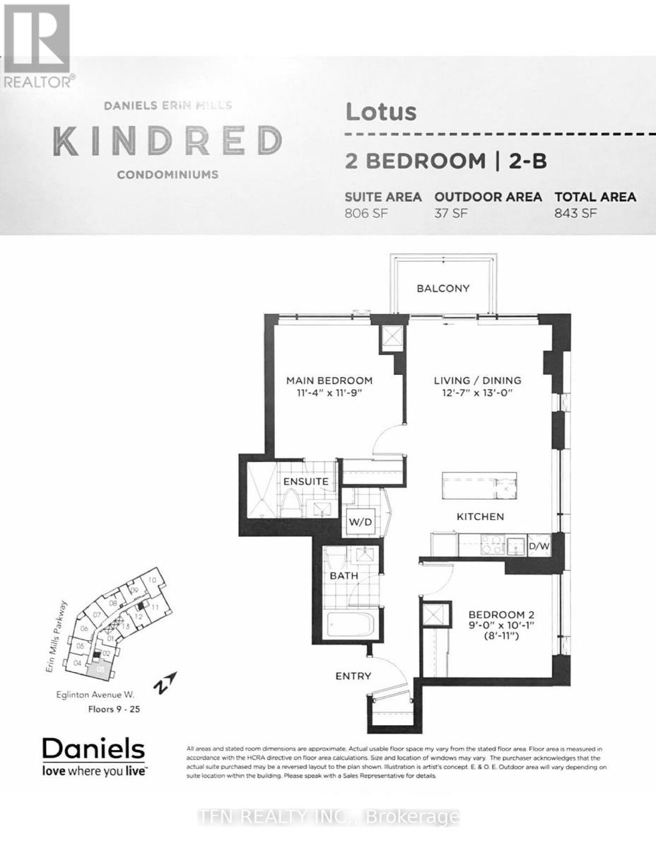 1703 - 2495 Eglinton Avenue W, Mississauga, Ontario  L5M 2T2 - Photo 4 - W12516284